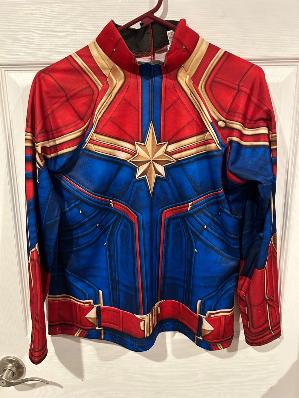 Captain Marvel Superhero Costume Top